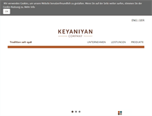 Tablet Screenshot of keyaniyan.com